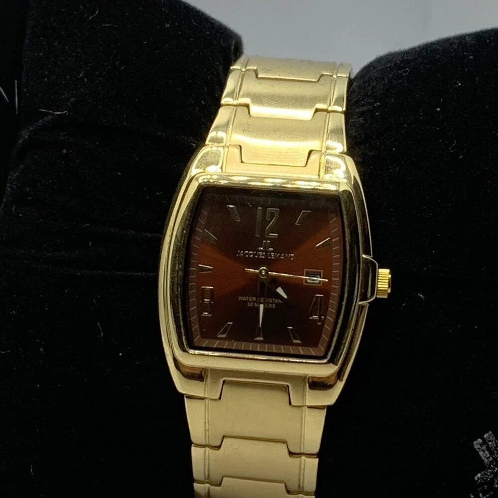Jacques Lemans 1-1093G Women Gold Stainless Steel Analog Dial Quartz Watch ABA52